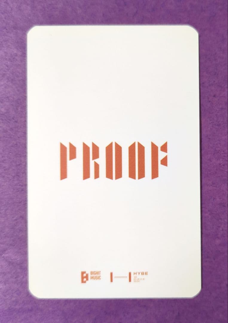 BTS Proof コレクターズエディション トレカ ① ユンギ SUGA - メルカリ