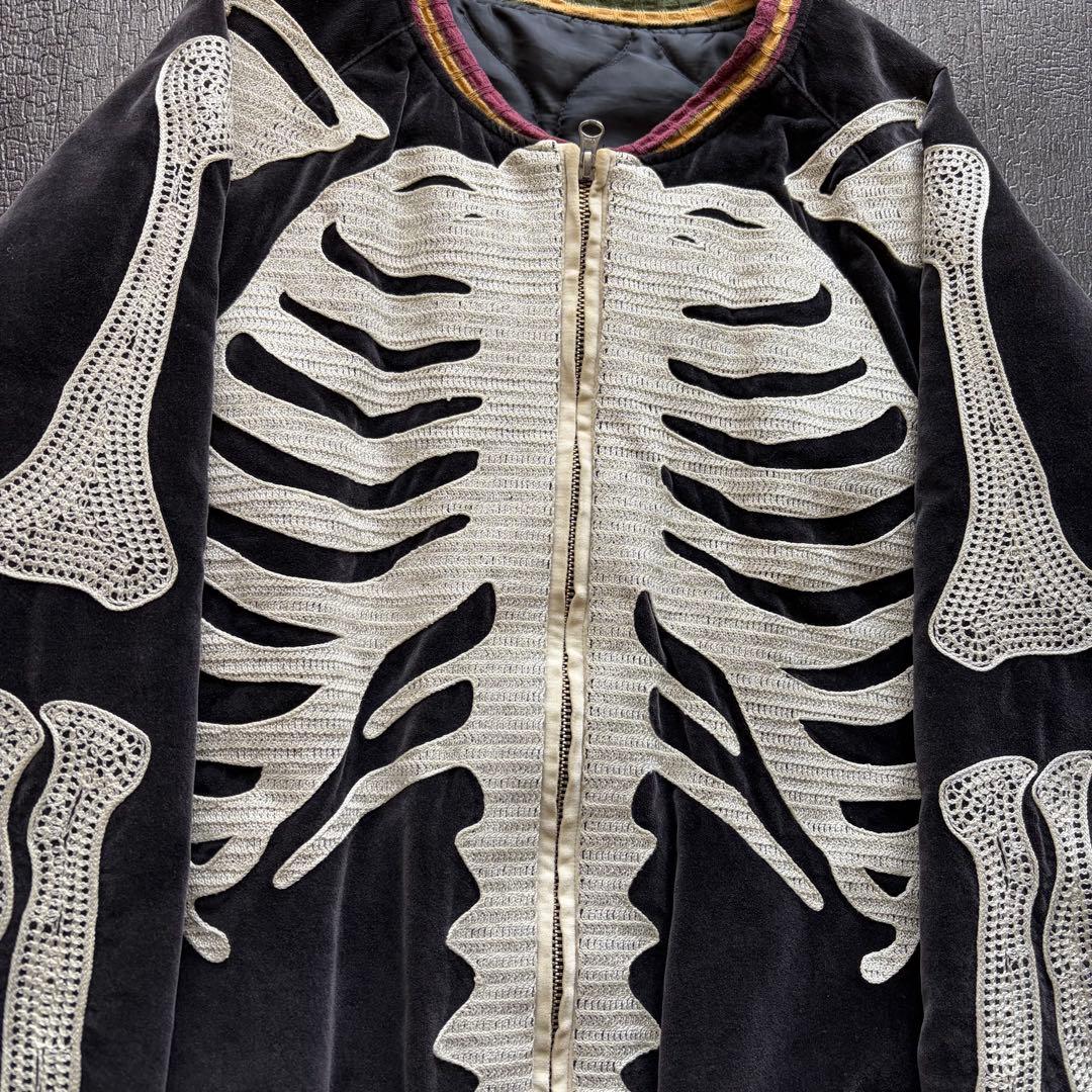 本物] Kapital bone スーベニア ジャケット ボーン 骨 ベロア - メルカリ