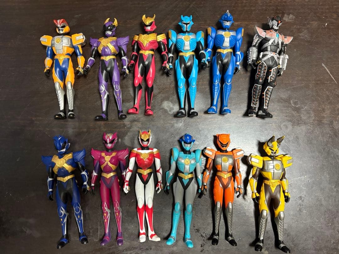 超星神グランセイザー　ソフビセット12体