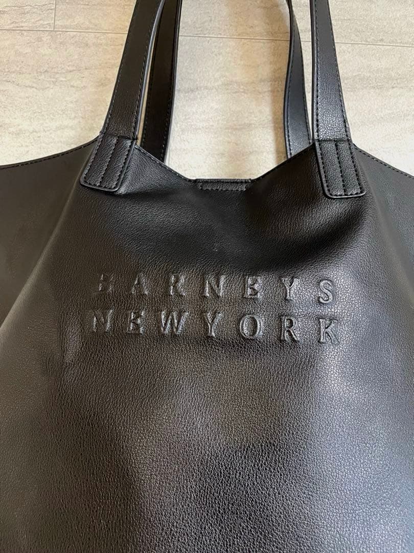 バーニーズニューヨーク】ロゴトートバッグ 黒 美品 肩掛け◎ - メルカリ