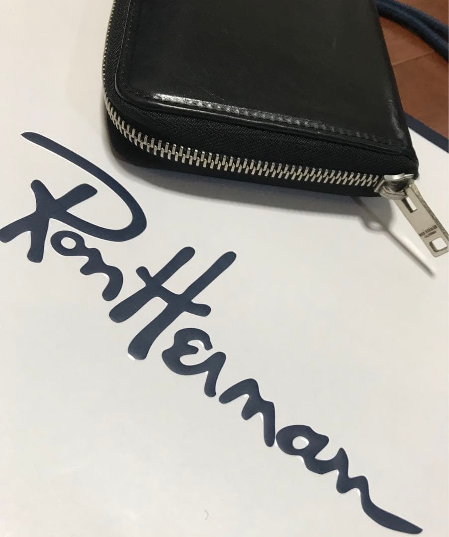 Ron Herman ロンハーマン レザー ロングウォレット 長財布 本革 黒