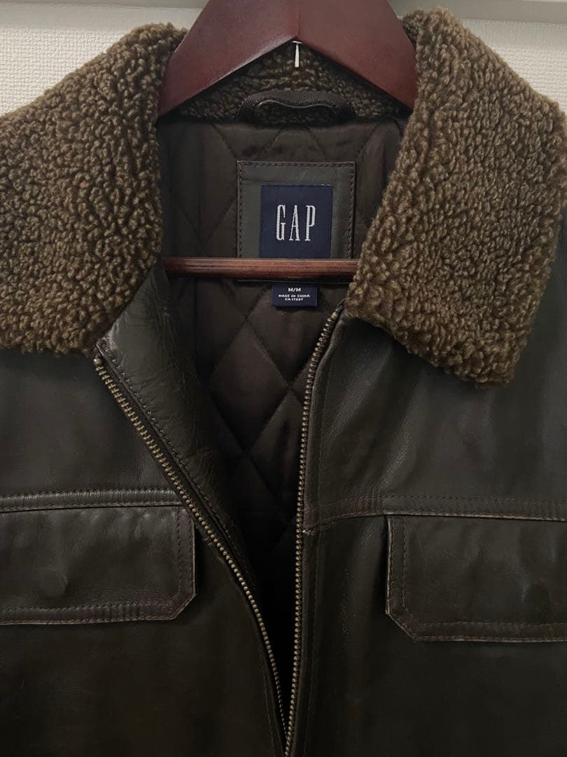 m*a様 OLD GAP オールドギャップ レザージャケット フライト 焦茶 牛