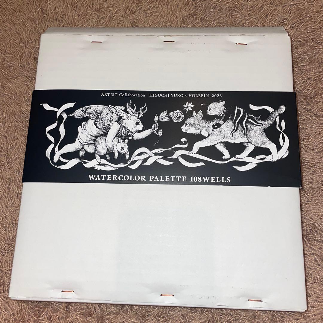 ヒグチユウコ&ホルベインコラボ　108色対応絵皿 ヒグチユウコ 透明水彩絵具 5ml XW442 108色 全色セット