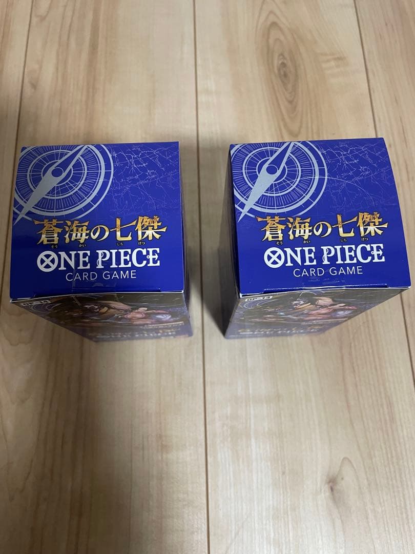 ワンピースカードONE PIECE 蒼海の七傑 テープ付き2BOX 新品未開封