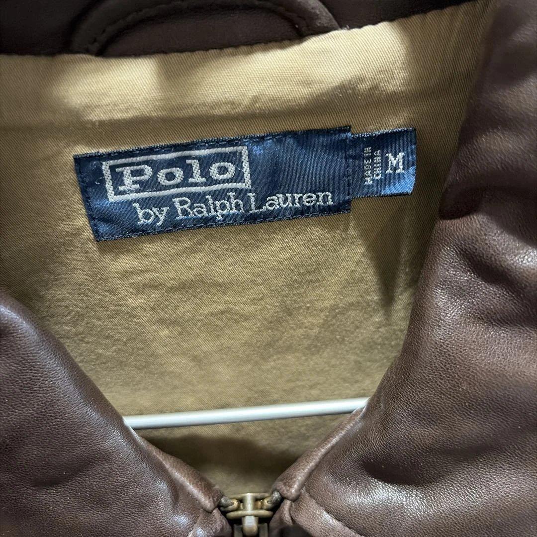 Polo by Ralph Lauren ブラウンレザージャケット M - メルカリ