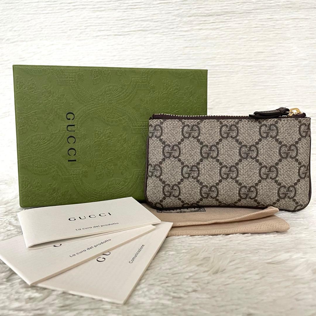 【極美品】⭐️GUCCI ケース カードケース GGスプリーム GGキャンバス グッチ カードケース/名刺入れ GUCCI GGスプリーム ハチ