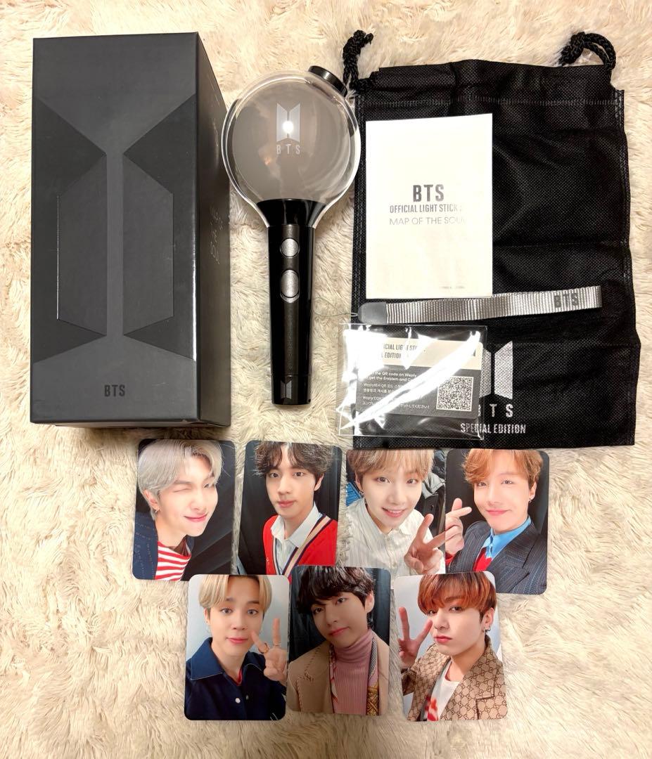 BTS MAP OF THE SOUL ペンライト Ver4 フォトカード付き Amazon.co.jp: BTS 公式 ペンライト Ver.4 Official Light Stick MAP