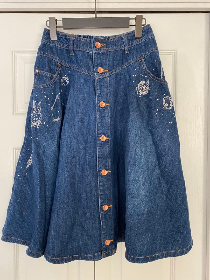 フランシュリッペ franchelippee 朝のお支度デニムSK こいめ☆希少