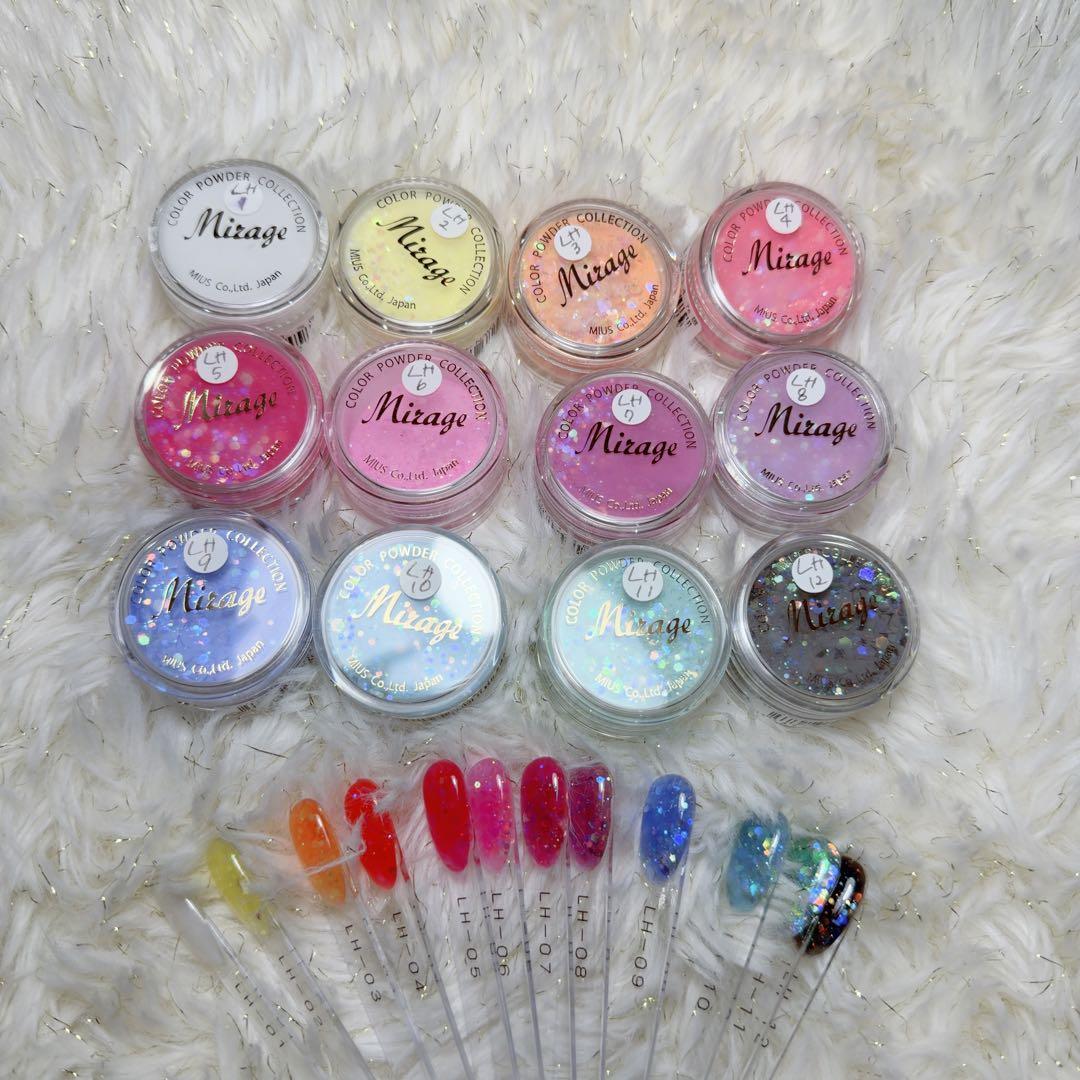 Mirage グリッターパウダー 7g×12個セット