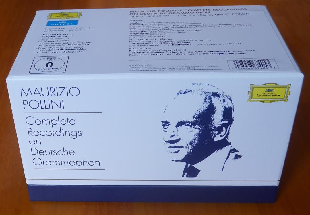 マウリツィオ・ポリーニ★ドイツ・グラモフォン録音全集☆New Deluxe☆ ポリーニ＆アバド・ドイツ・グラモフォン録音全集（8CD