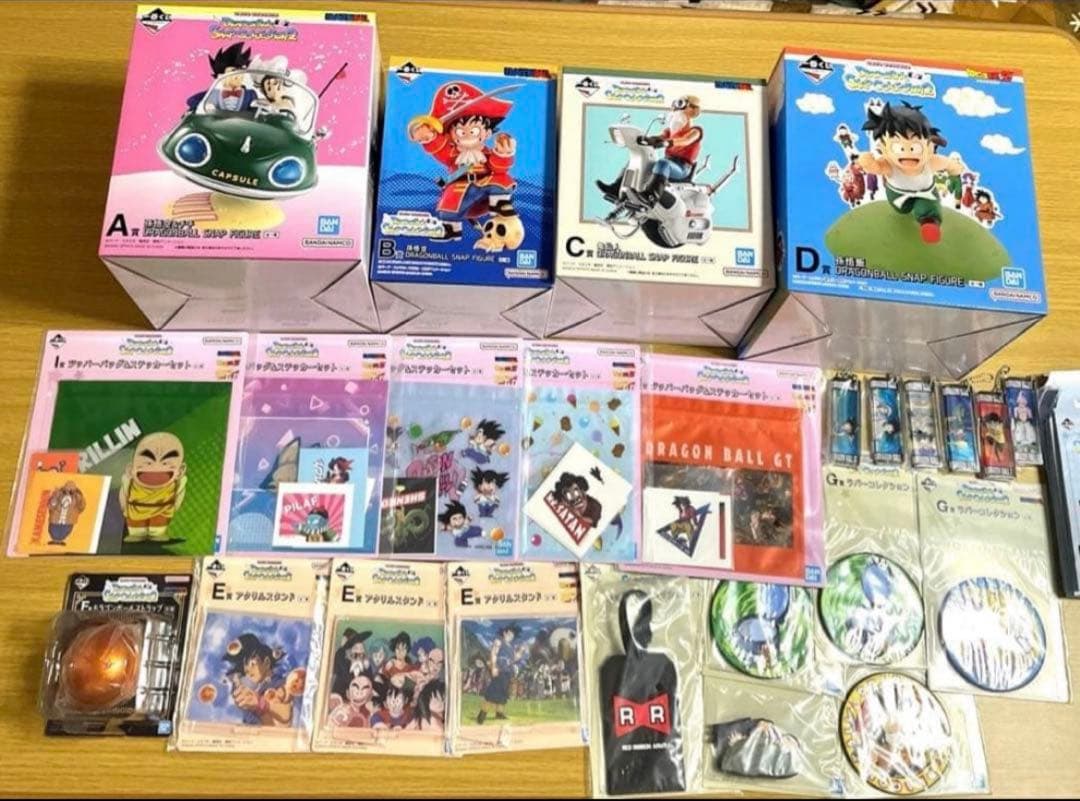 一番くじ ドラゴンボール SNAP COLLECTION２A賞Ｂ賞C賞D賞セット