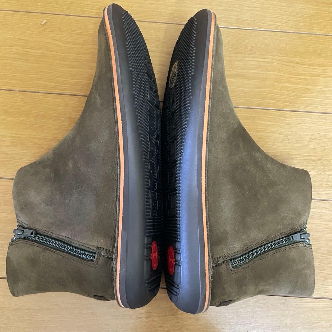 未使用品 カンペール Beetle ショートブーツ スエード ダブルジップ