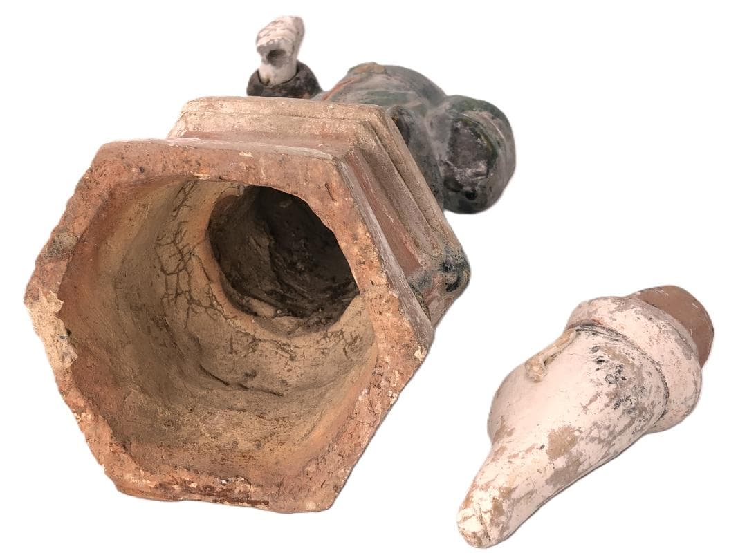 明朝三彩加彩文人俑 】 出土副葬品 高43.5cm - メルカリ