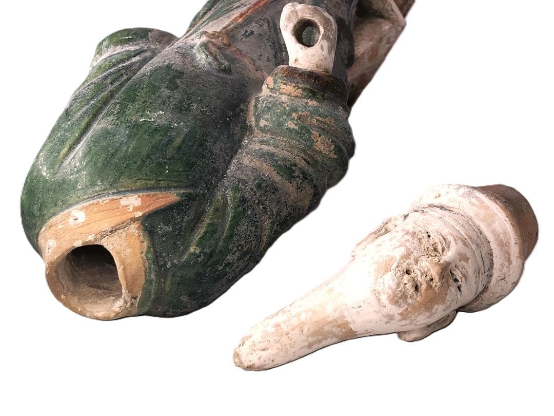 明朝三彩加彩文人俑 】 出土副葬品 高43.5cm - メルカリ