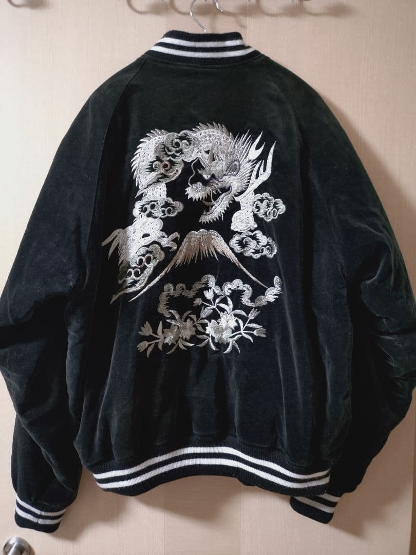 BTS Suga着用 hoshihime 星姫 別珍スカジャン ブラック XL - メルカリ