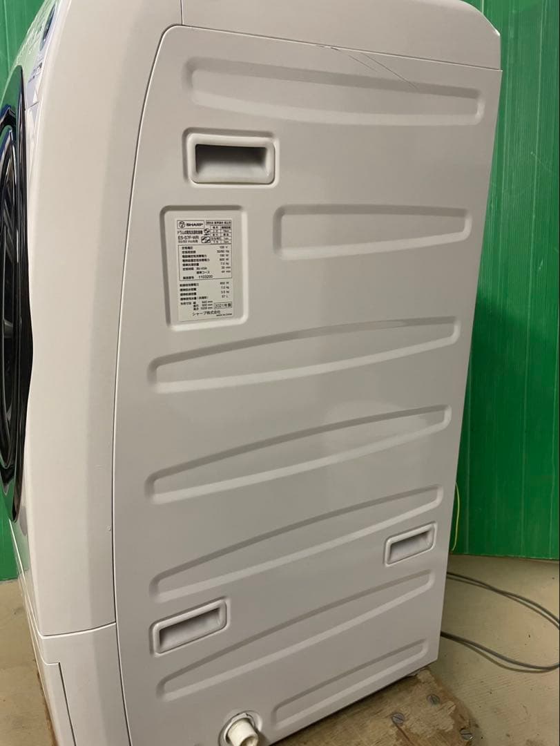 シャープ ドラム式洗濯機 ES-67F-WR 2021年製 - メルカリ