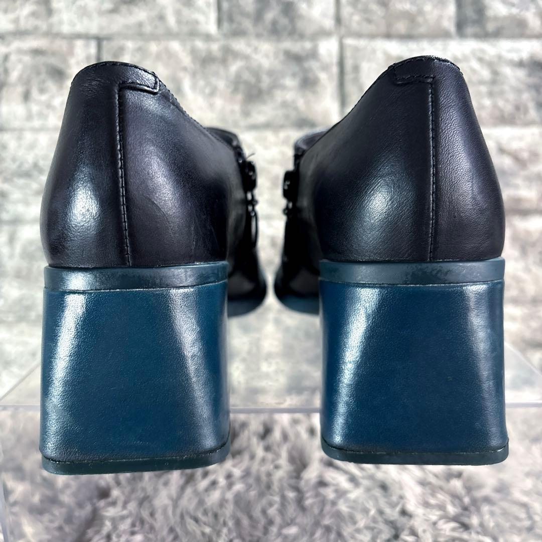 美品❣️ CAMPER カンペール レザー パンプス サイドジップ 黒 - メルカリ