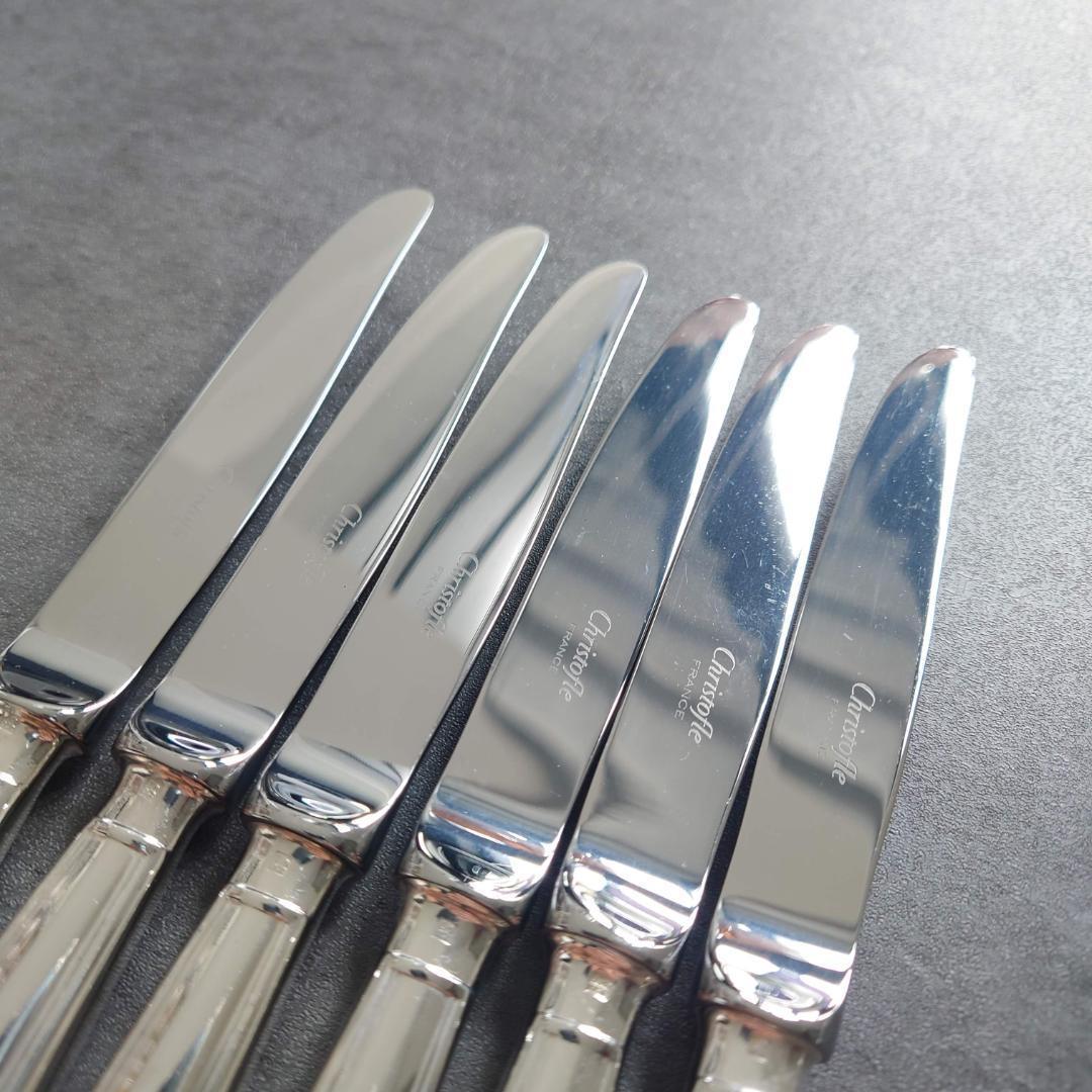 美品 クリストフル アルビ デザートナイフ 6点 - メルカリ