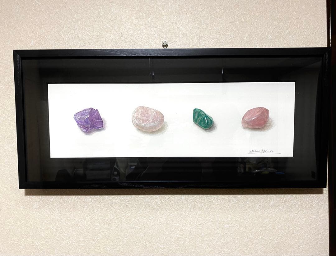 鉱石　水彩画　一点もの/作：江川史織