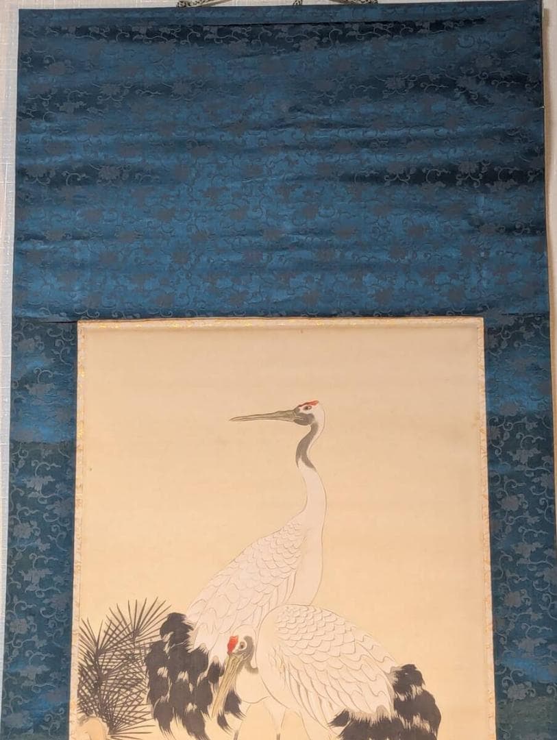 真作】掛軸 松鶴図 長寿吉祥 古美術 骨董書画 縁起物 和骨董 U6 - メルカリ