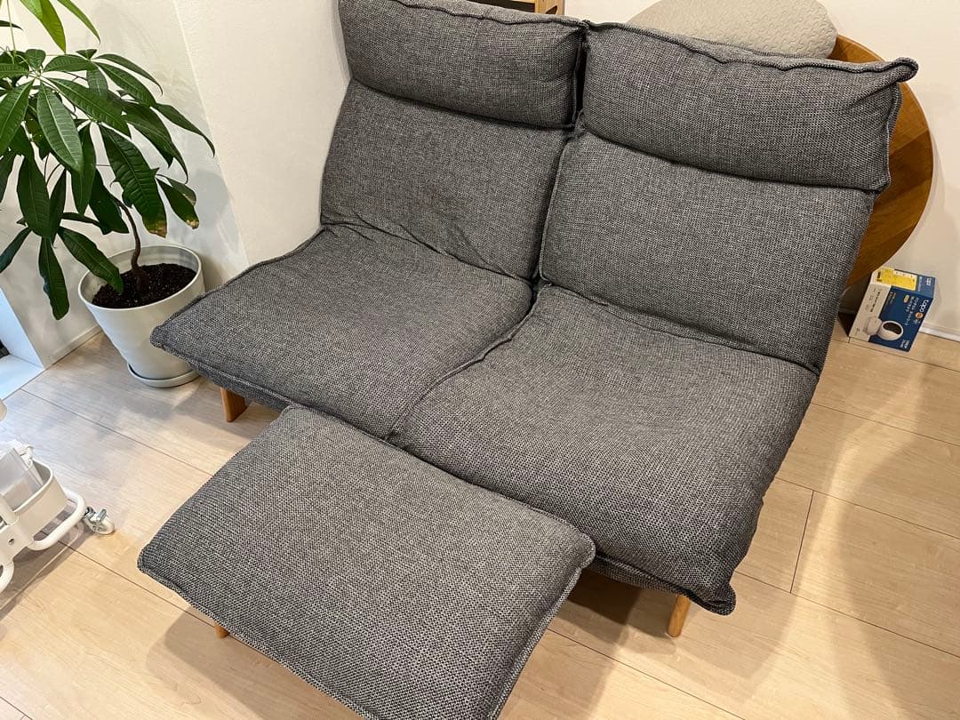 【ムジさま専用】無印良品 ハイバックソファ 1シータ ハイバックリクライニングソファ 1シーター ポリエステル平織 | 無印良品