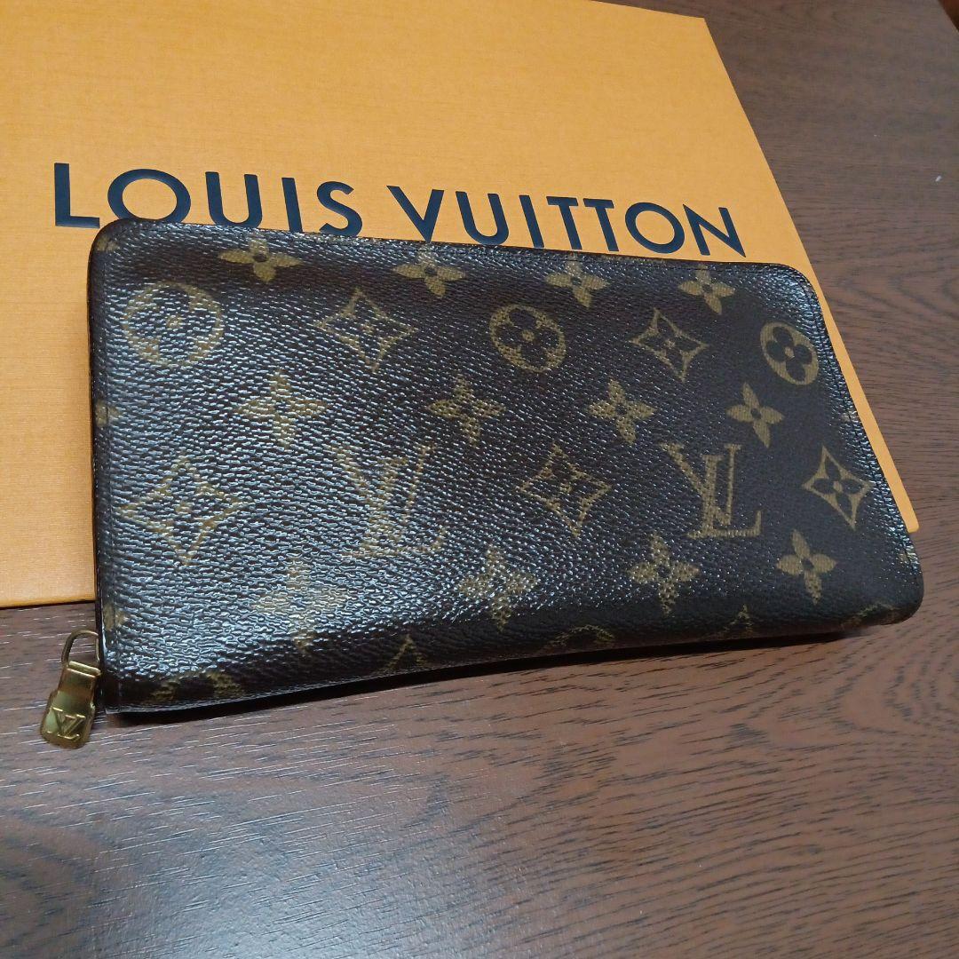 ルイ・ヴィトン。美品モノグラム、ポルトモネ、ジップ長財布