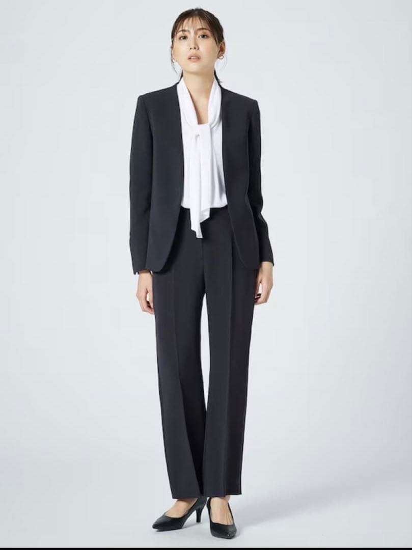 mama【PLST】トリアセブレンドカラーレスジャケットテーパード