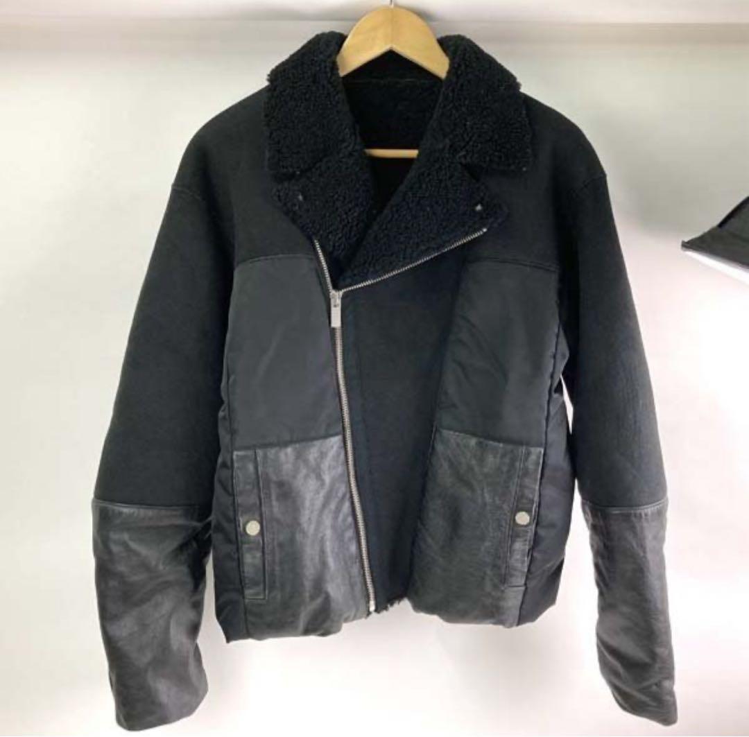 【希少】Phenomenon ムートンジャケット 牛革 黒 40/L