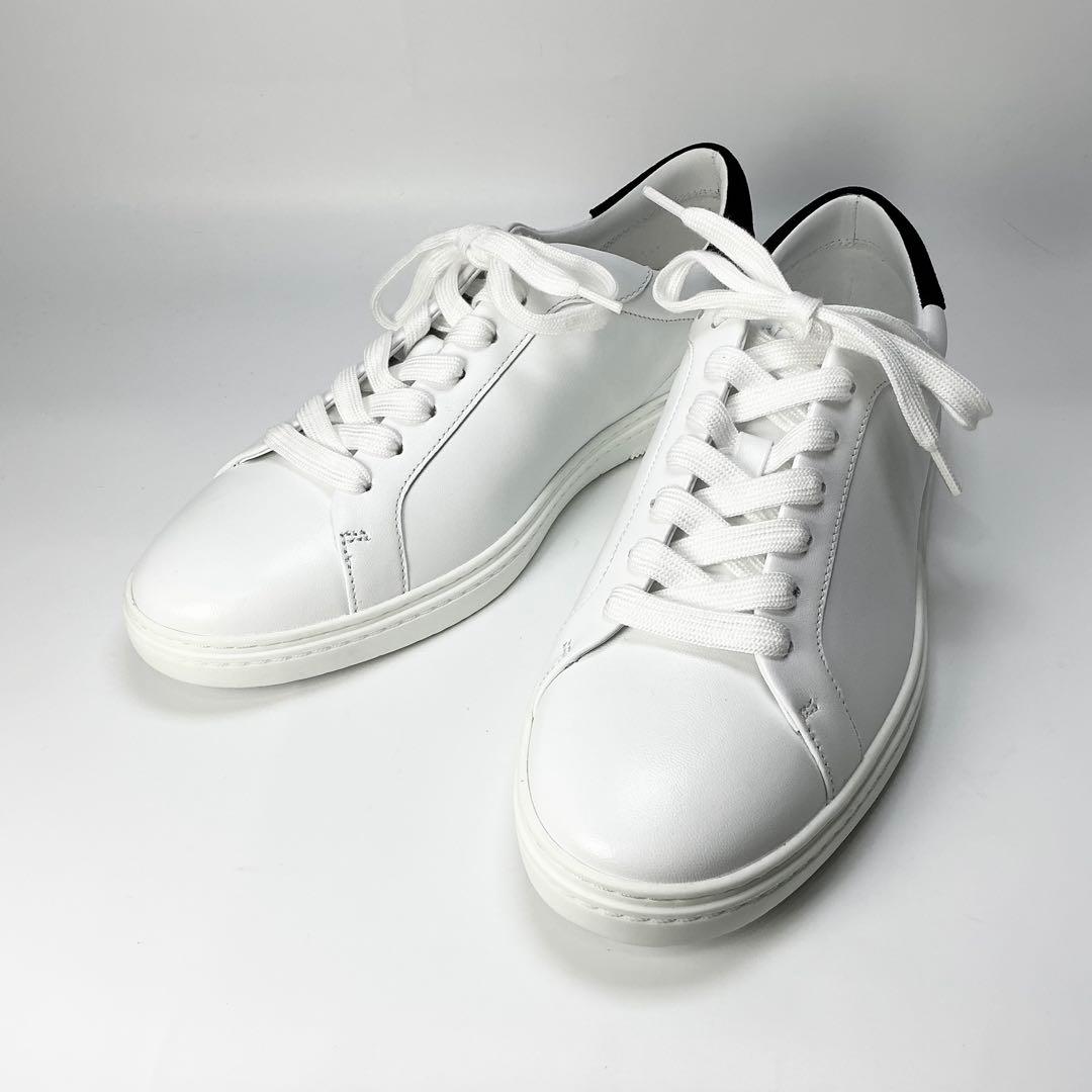 JIMMY CHOO 　スニーカー　レザー　ホワイト　42　27cm ジミーチュウ スニーカー メンズ ブランド JIMMY CHOO レザー イタリア
