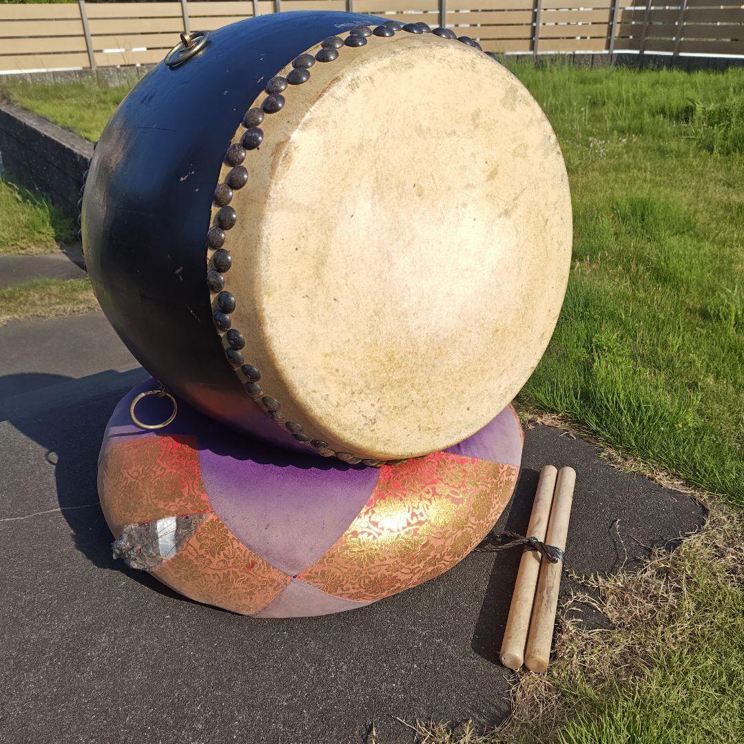 和太鼓 　大太鼓バチ付き
