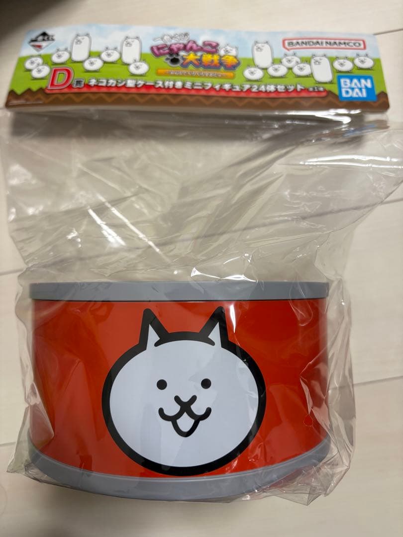 一番くじ にゃんこ大戦争 D賞 ネコ缶型ケース付きミニフィギュア24体