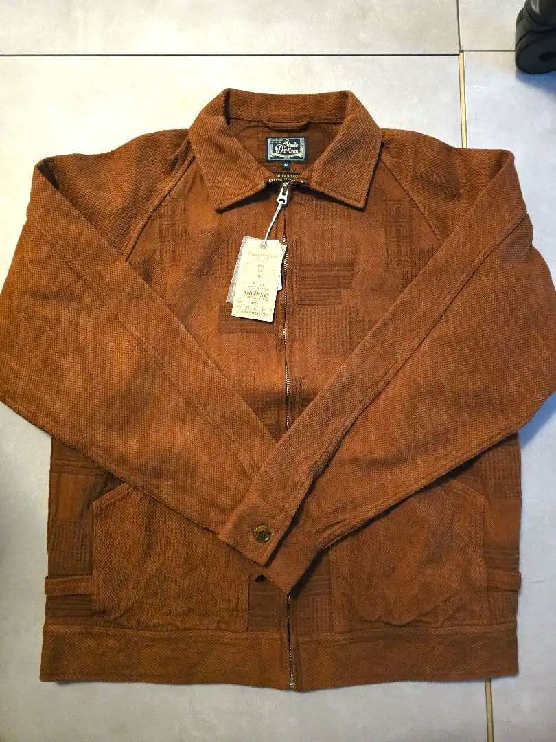 【新品未使用品】奄美泥染BOROジャガードジャケット【4604】