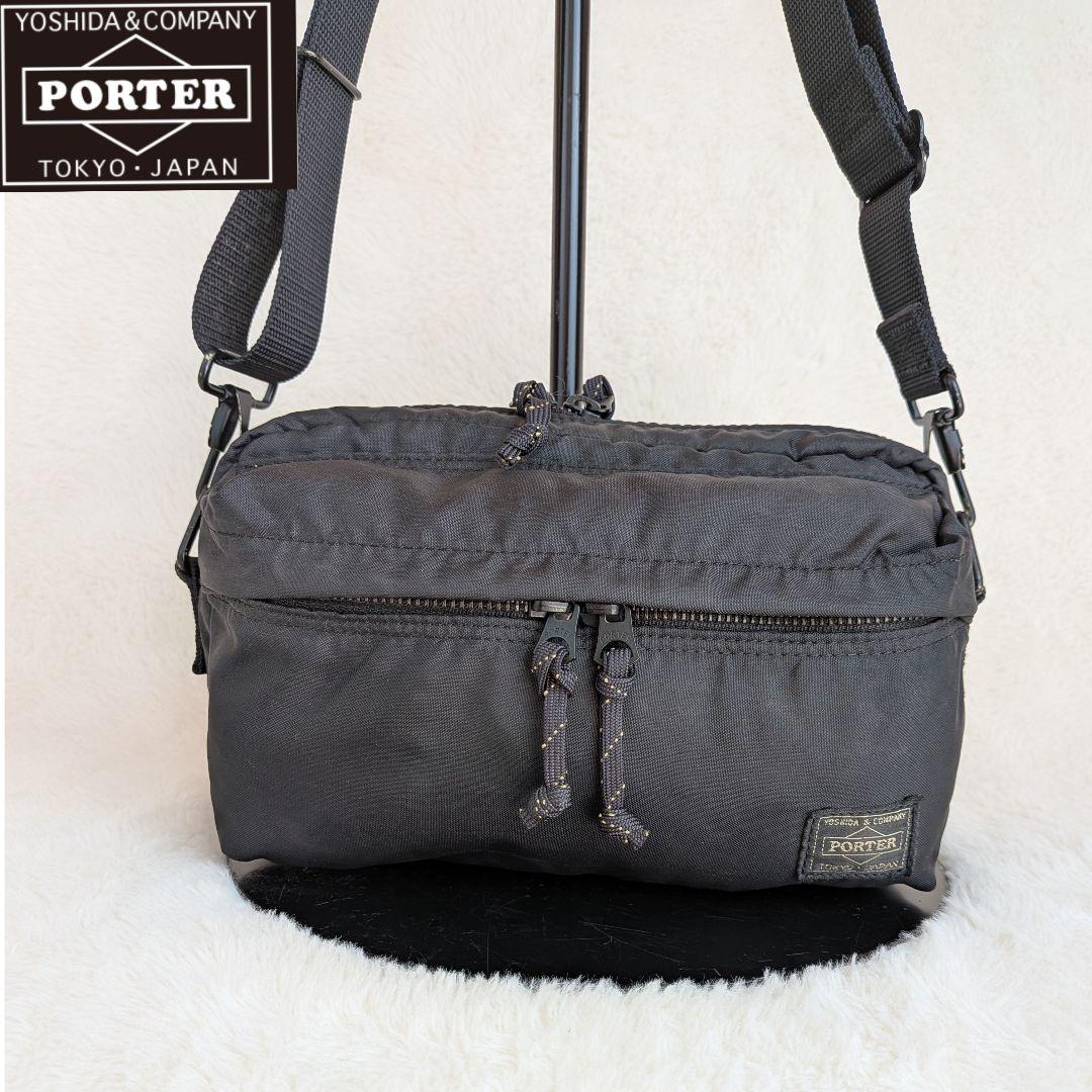 美品✨️ ポーター フォース ボディバッグ ショルダーバッグ 2way ブラック