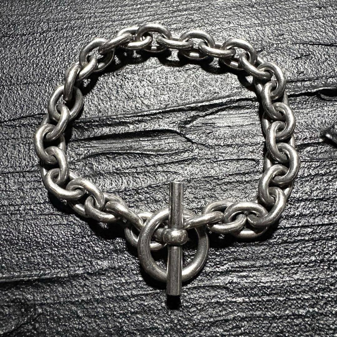 アクセサリー Vintage Silver Toggle Chain Bracelet 925