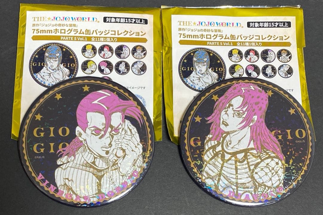 ジョジョ 75mmホログラム缶バッジ ドッピオ ディアボロ - メルカリ
