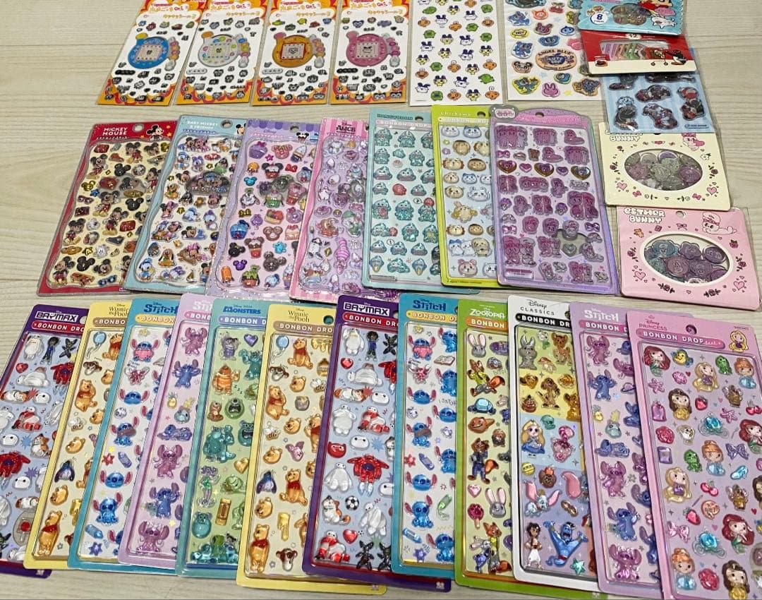 【正規品】ボンボンドロップシール　うるちゅる　プチドロ　ディズニー