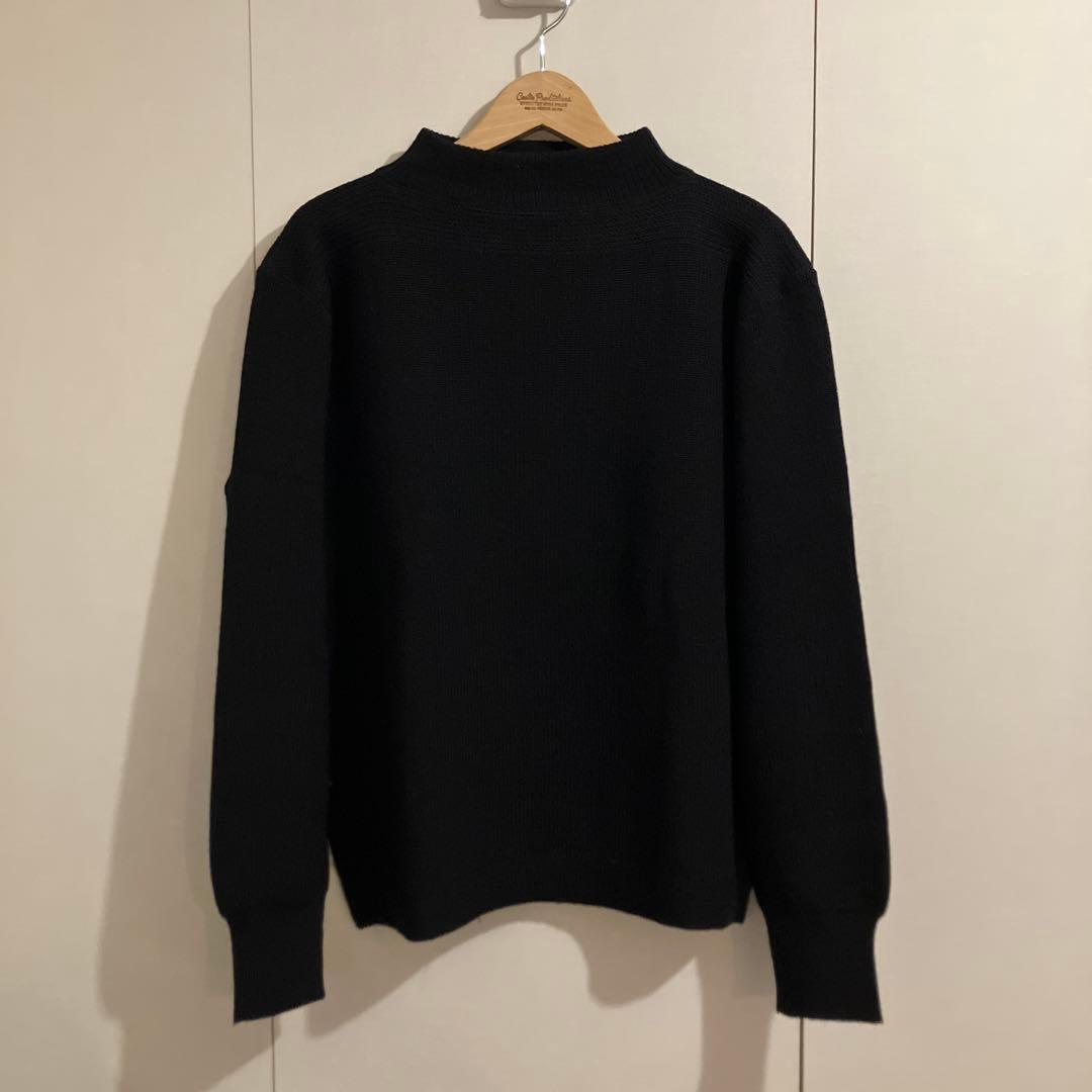 Butcher Products ウールリブ編みニット 42 ブラック