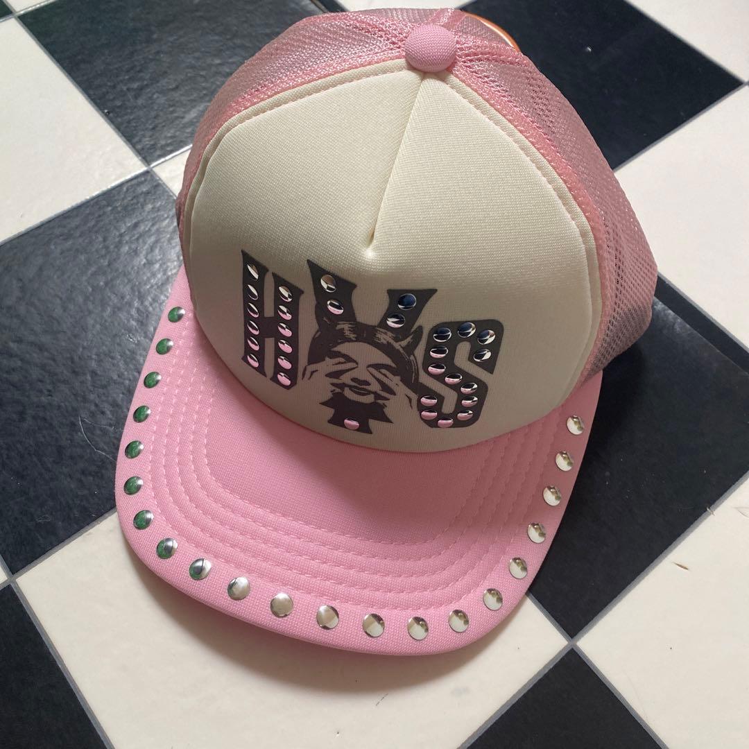 ヒステリックグラマー EVIL スタッズ キャップ ピンク - メルカリ