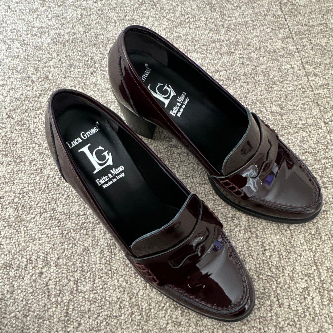 Luca Grossi バーガンディ ローファー　未使用品　※即買い者様歓迎