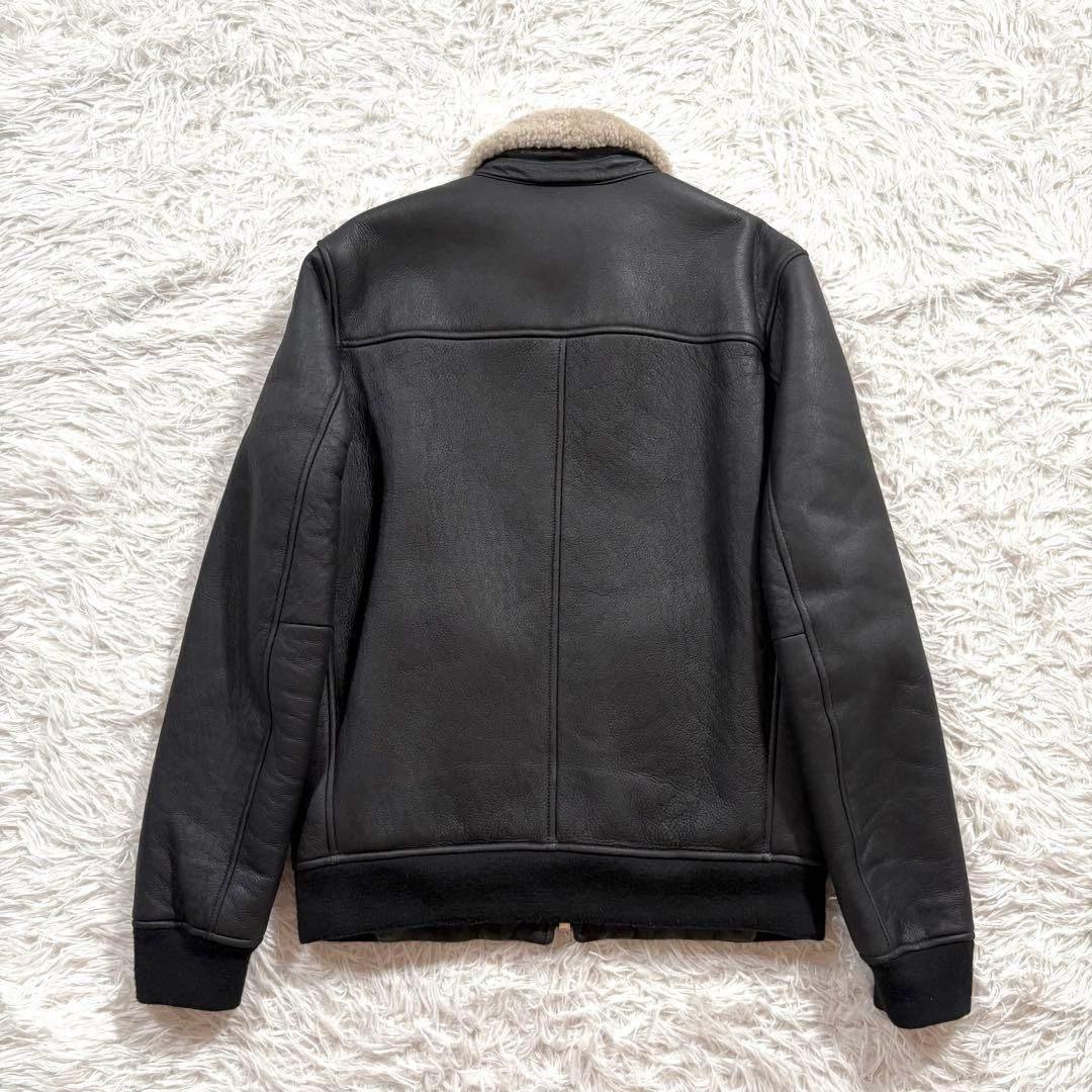 セオリー レザー ボア ジャケット ムートン Sサイズ ブラック 羊革
