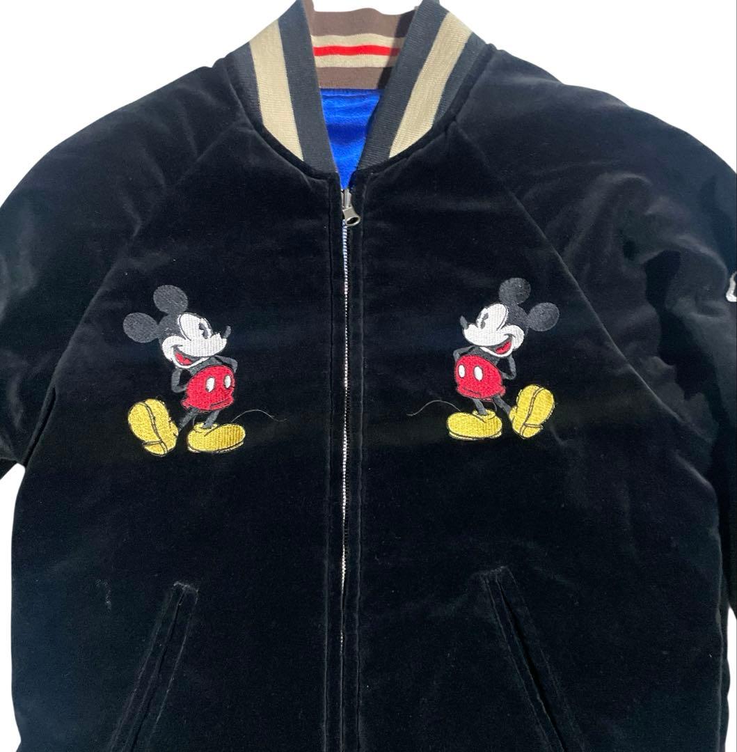 廃盤品レア☆ミッキー刺繍 デスバレー×Disney スカジャン リバーシブル