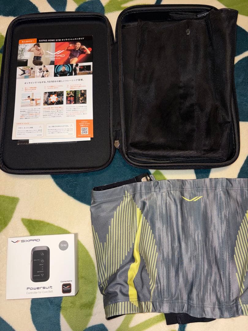 シックスパッドコアベルト　PowerSuit グレー/イエローコントローラー付き 楽天市場】SIXPAD コアベルトの通販