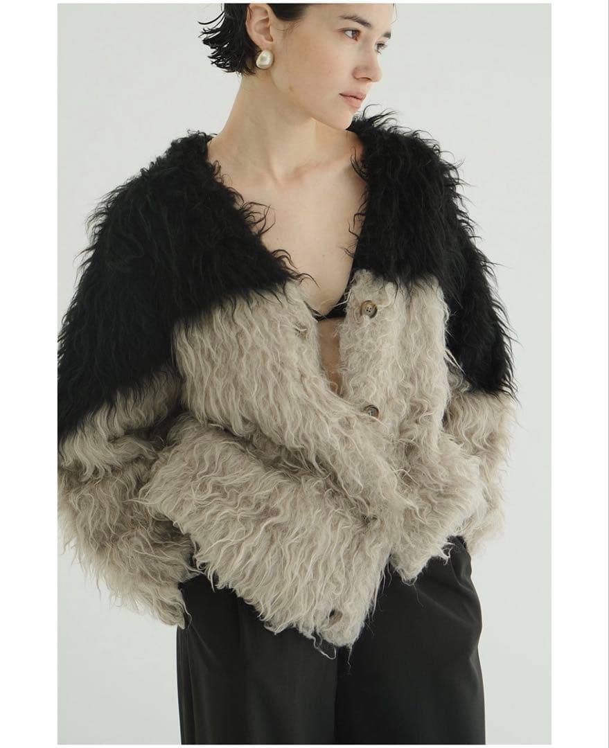 CLANE シャギー　ニット カーディガン 新品 １　正規品　クラネ