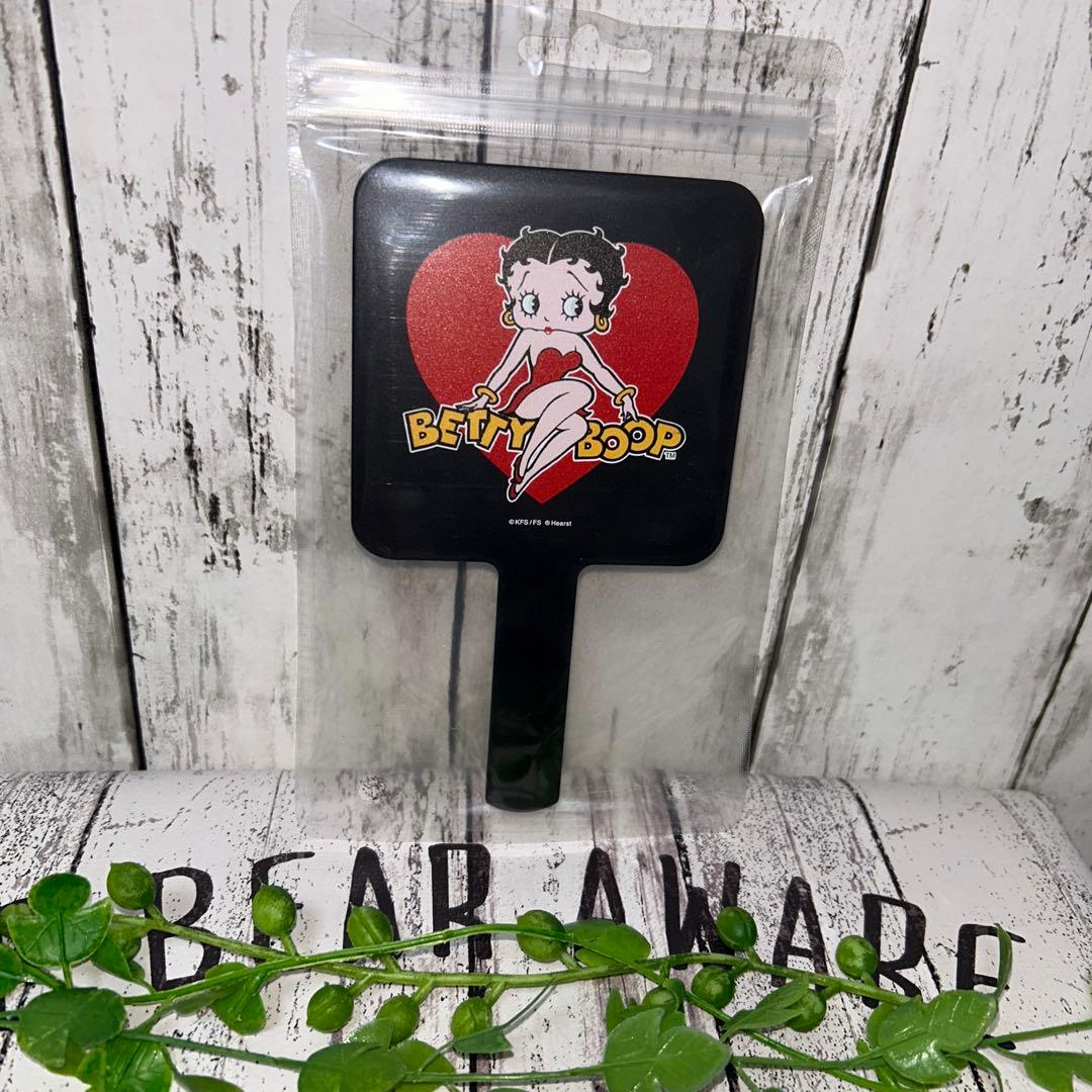 ベティ ベティー ベティちゃん Betty Boop 鏡 手鏡 ミラーブラック