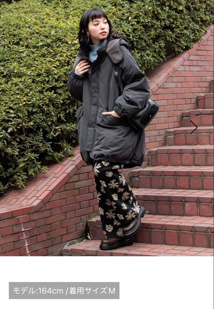 ニコアンド 【撥水加工】アライドふんわりモンスターパーカー