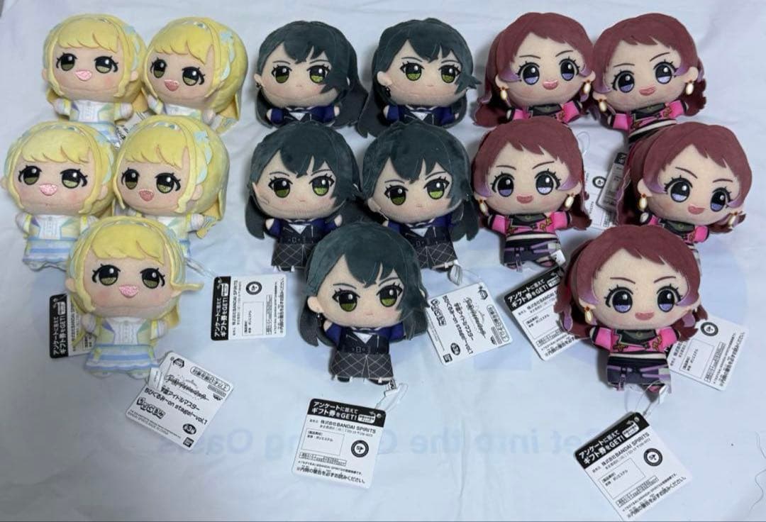 学園アイドルマスター ちびぐるみ on stage vol.1 全3種 5セット 画像ギャラリー No.001 | プライズ「学園アイドルマスター ちびぐるみ