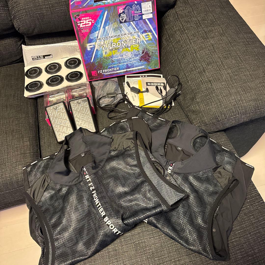 【品薄】アイズフロンティア ペルチェ 6個 バッテリー2個 ウェア２着