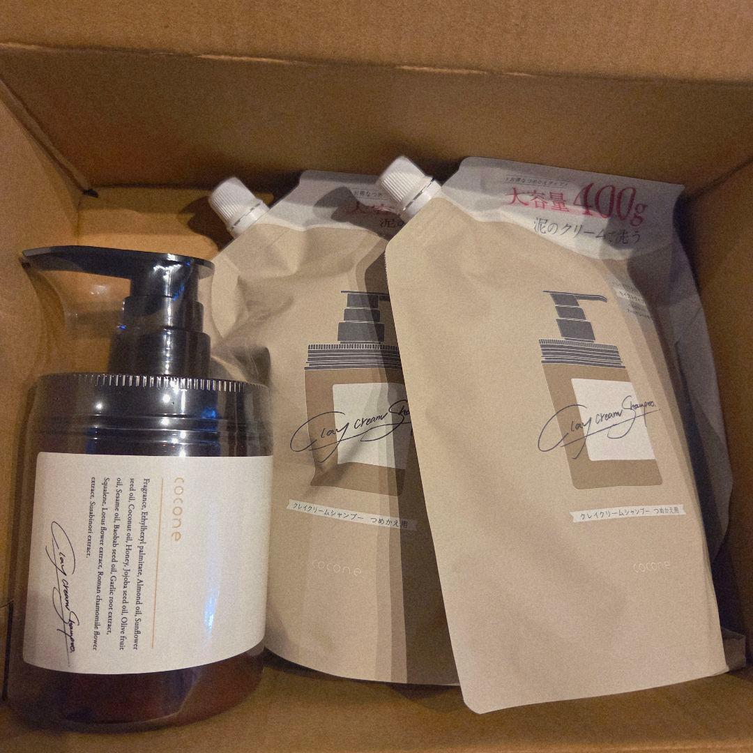 本体+詰め替え2袋付き】cocone クリームシャンプー - メルカリ