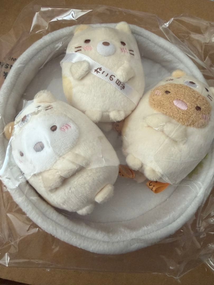 すみっコぐらし　ねこの日スペシャルぬいぐるみ　てのり　4点セット　受注生産