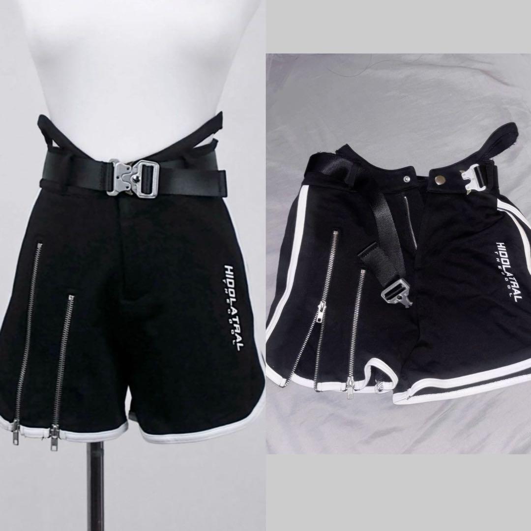 HIDOLATRAL THEODOL スポーツホットパンツ ブラック